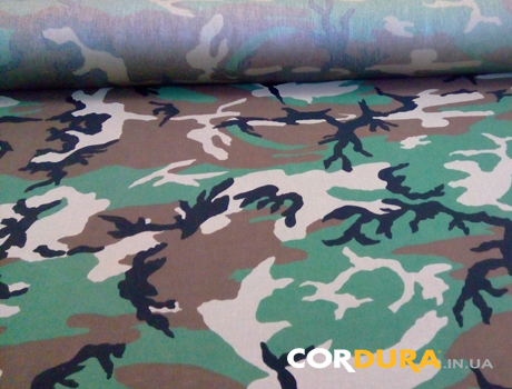Cordura 1000D Woodland рулон